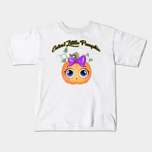 Cutest Little Pumpkin Kids T-Shirt